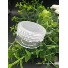 3g 5g 10g 20g Plastic PS Jar pour la crème cosmétique